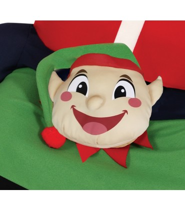 DISFRAZ DE PAPA NOEL A COSTALETAS DE ELFO T-L